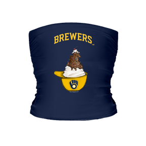 Milwaukee Brewers Sundae Helmet Tube Top - Tiny Turnip