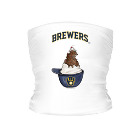 Milwaukee Brewers Sundae Helmet Tube Top - Tiny Turnip