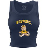 Milwaukee Brewers Teddy Crop Tank
