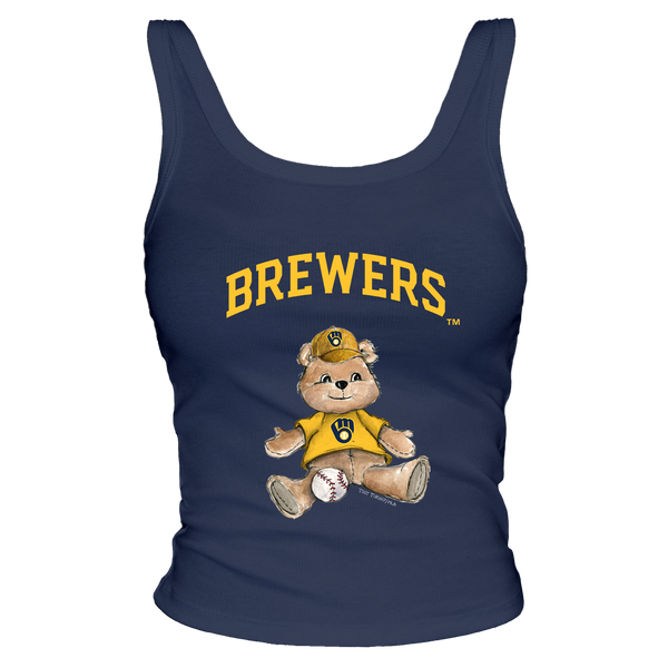 Milwaukee Brewers Teddy Ribbed Tank - Tiny Turnip