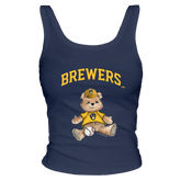 Milwaukee Brewers Teddy Ribbed Tank - Tiny Turnip