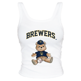 Milwaukee Brewers Teddy Ribbed Tank - Tiny Turnip