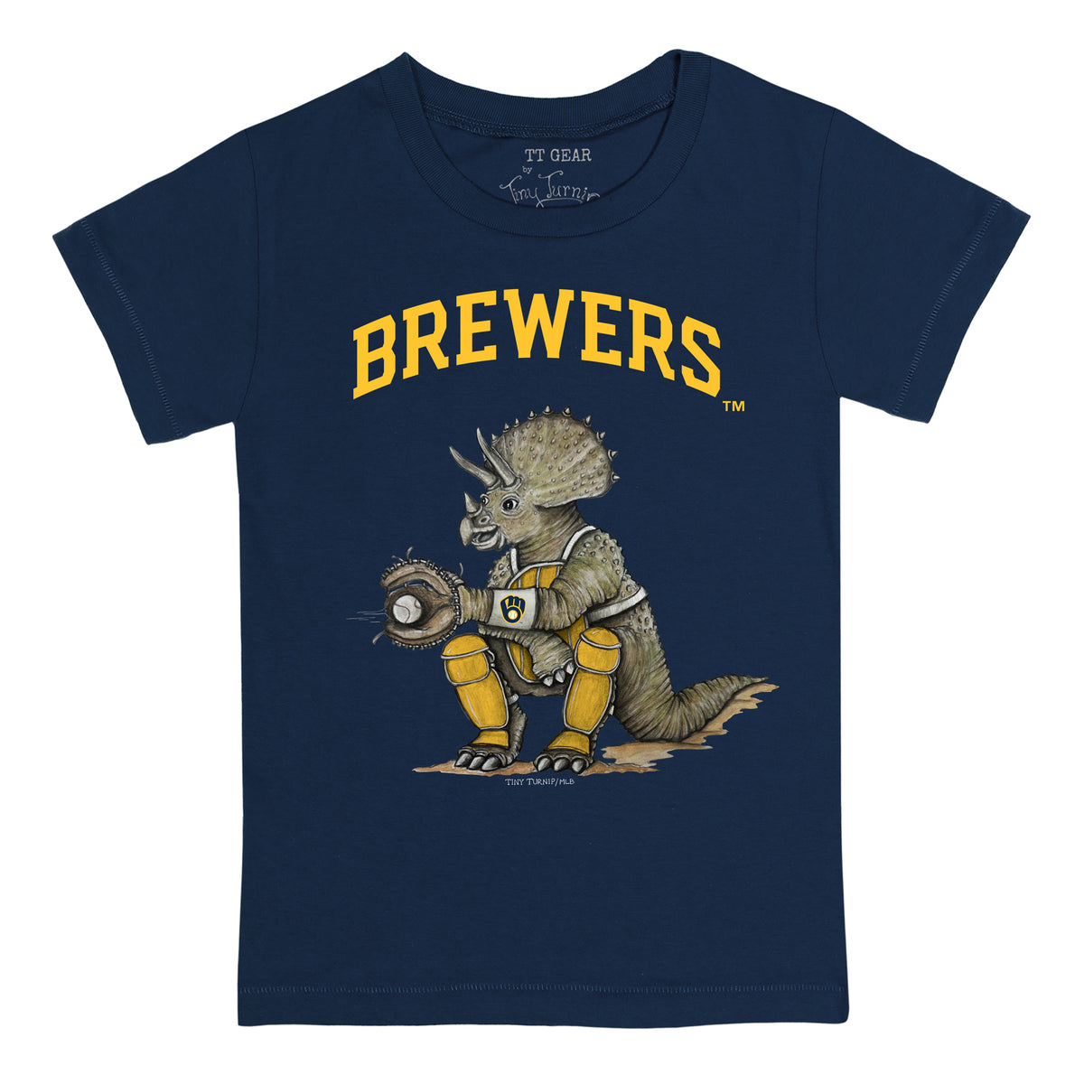 Milwaukee Brewers Triceratops Tee Shirt