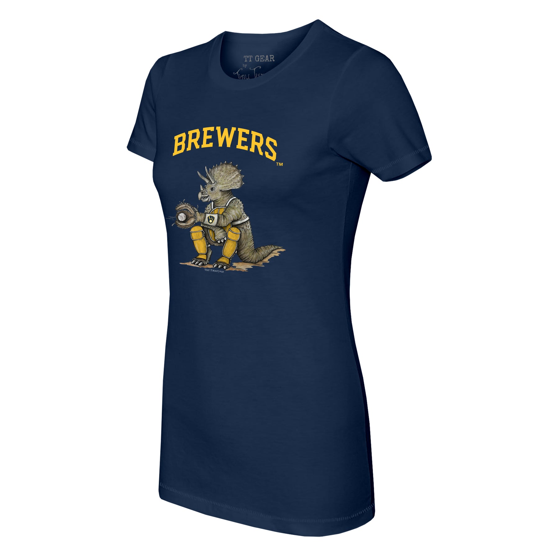 Milwaukee Brewers Triceratops Tee Shirt