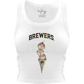 Milwaukee Brewers Triple Scoop Crop Tank