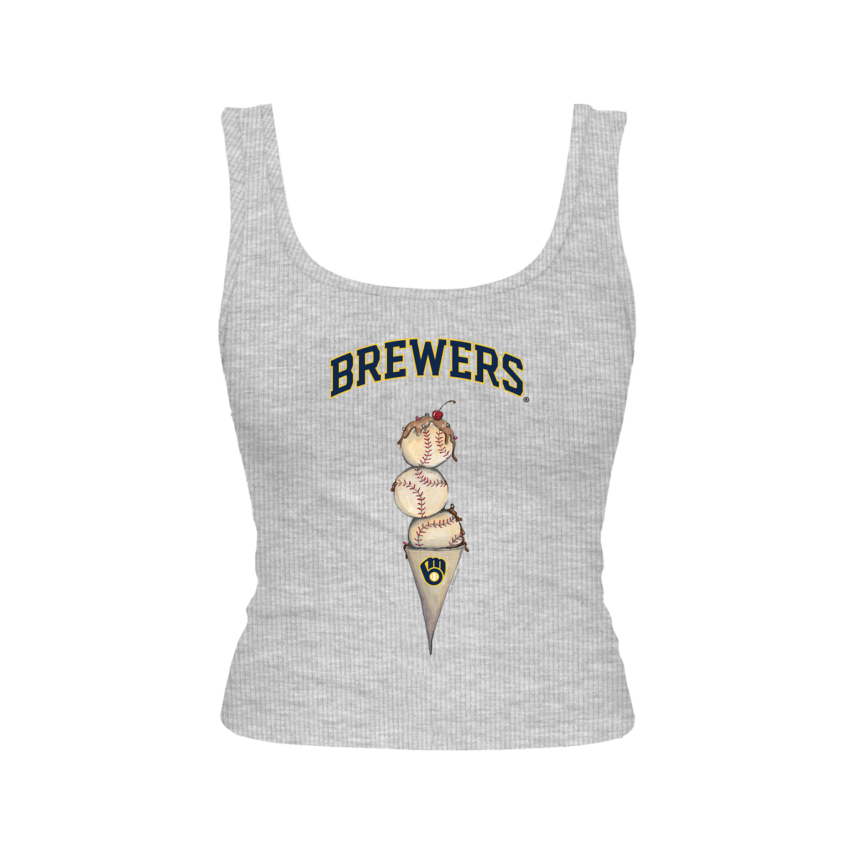 Milwaukee Brewers Triple Scoop Emmy Tank