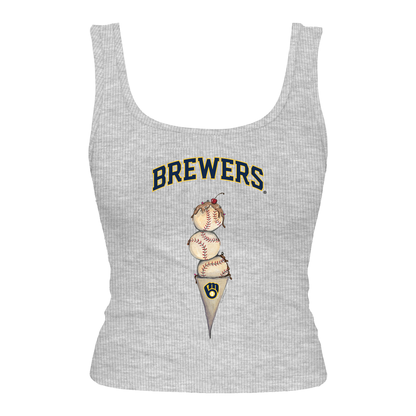 Milwaukee Brewers Triple Scoop Emmy Tank