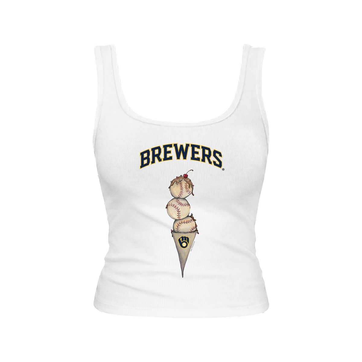 Milwaukee Brewers Triple Scoop Emmy Tank