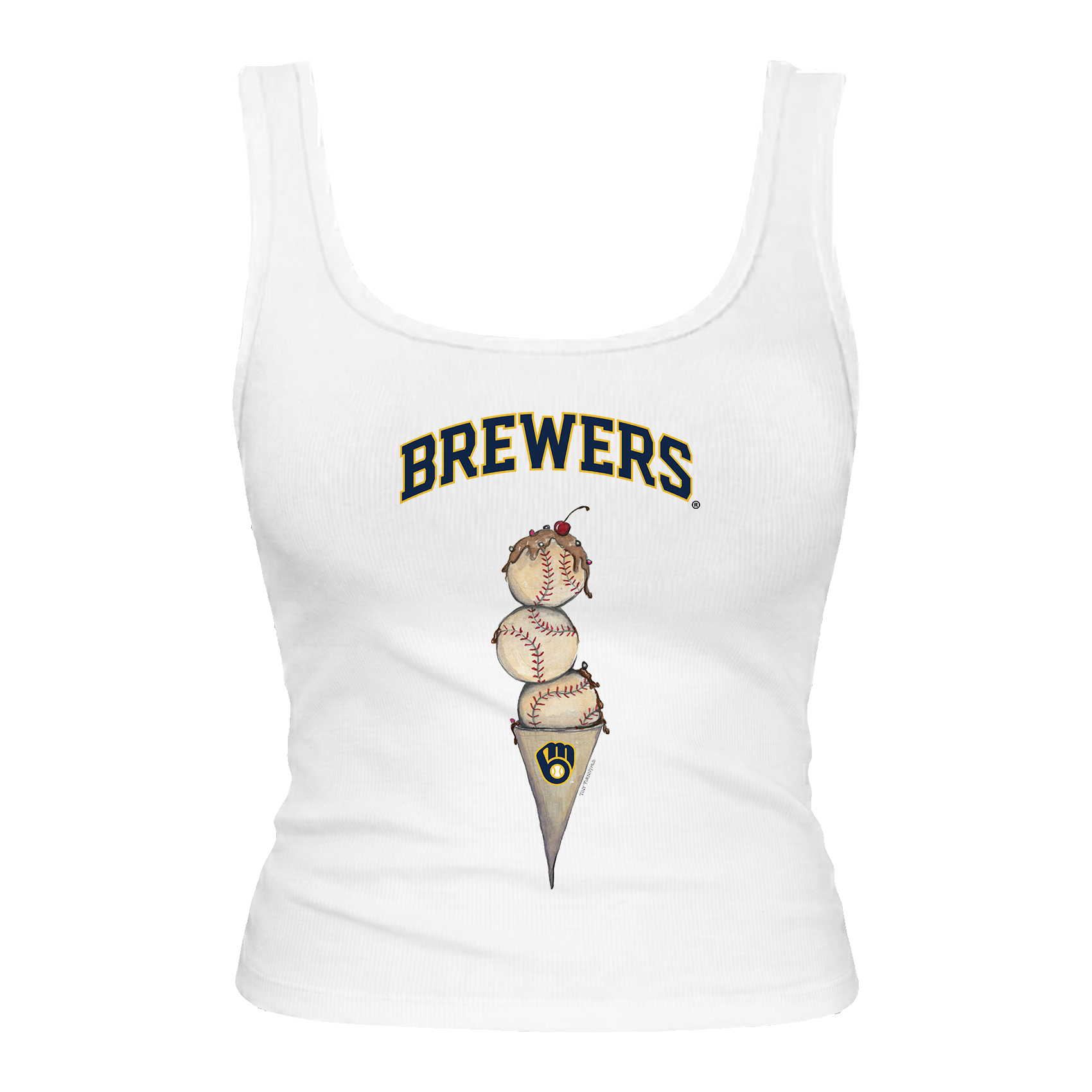 Milwaukee Brewers Triple Scoop Emmy Tank