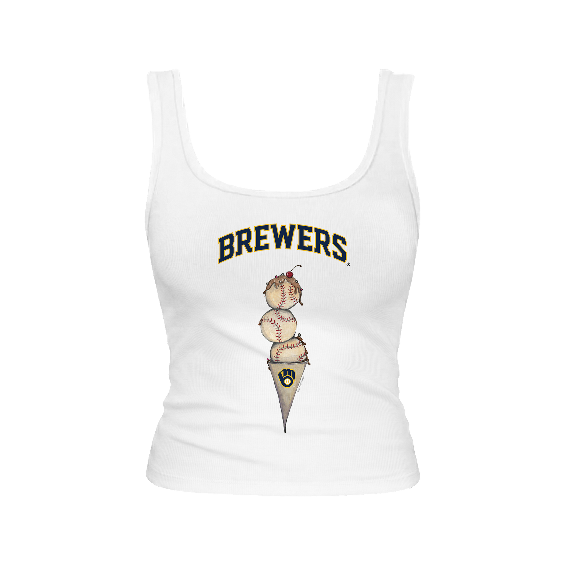 Milwaukee Brewers Triple Scoop Emmy Tank