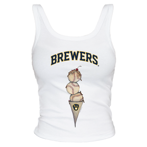 Milwaukee Brewers Triple Scoop Ribbed Tank