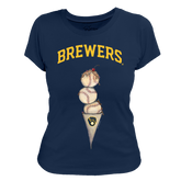 Milwaukee Brewers Triple Scoop Women's Tee Shirt