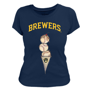 Milwaukee Brewers Triple Scoop Women's Tee Shirt