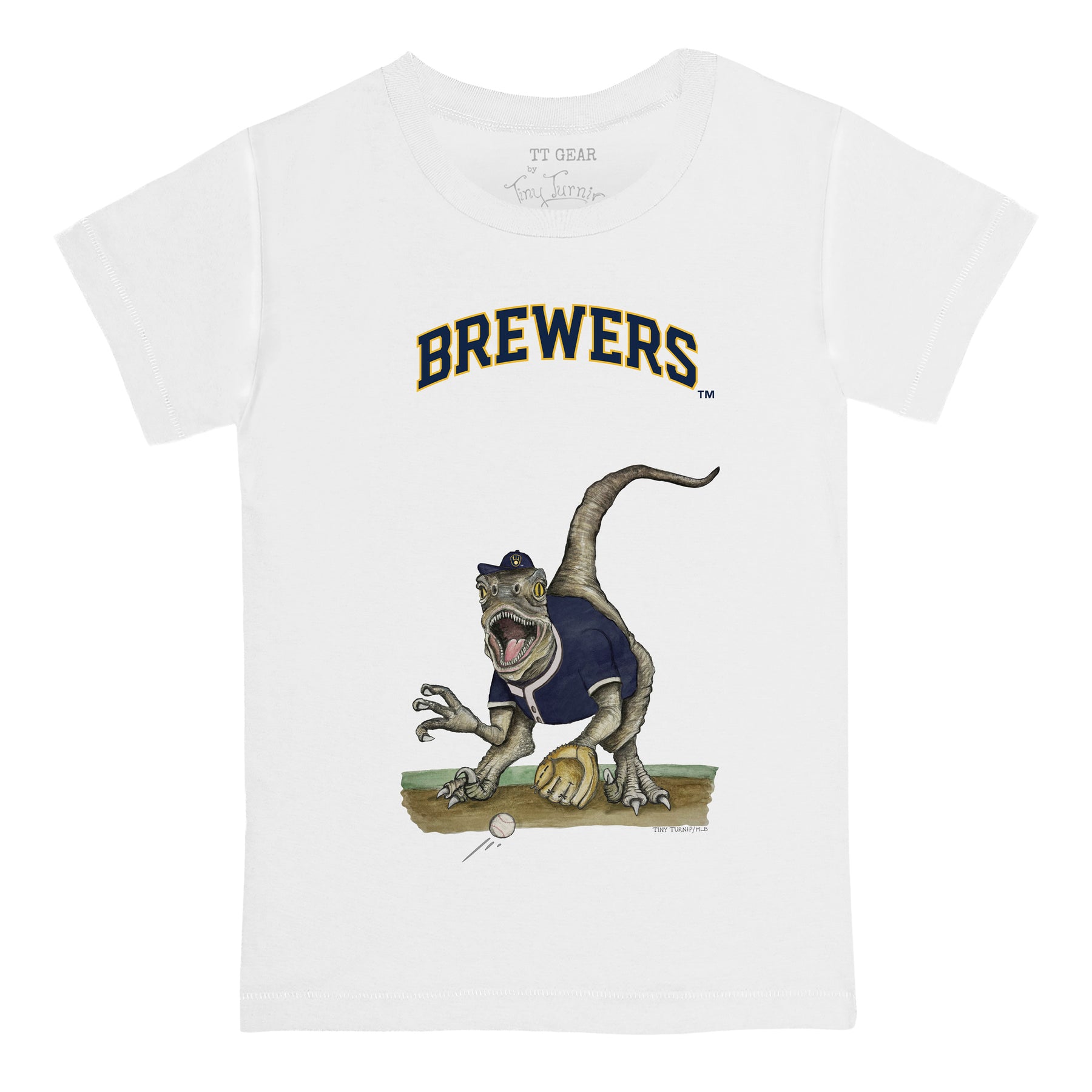 Milwaukee Brewers Velociraptor Tee Shirt