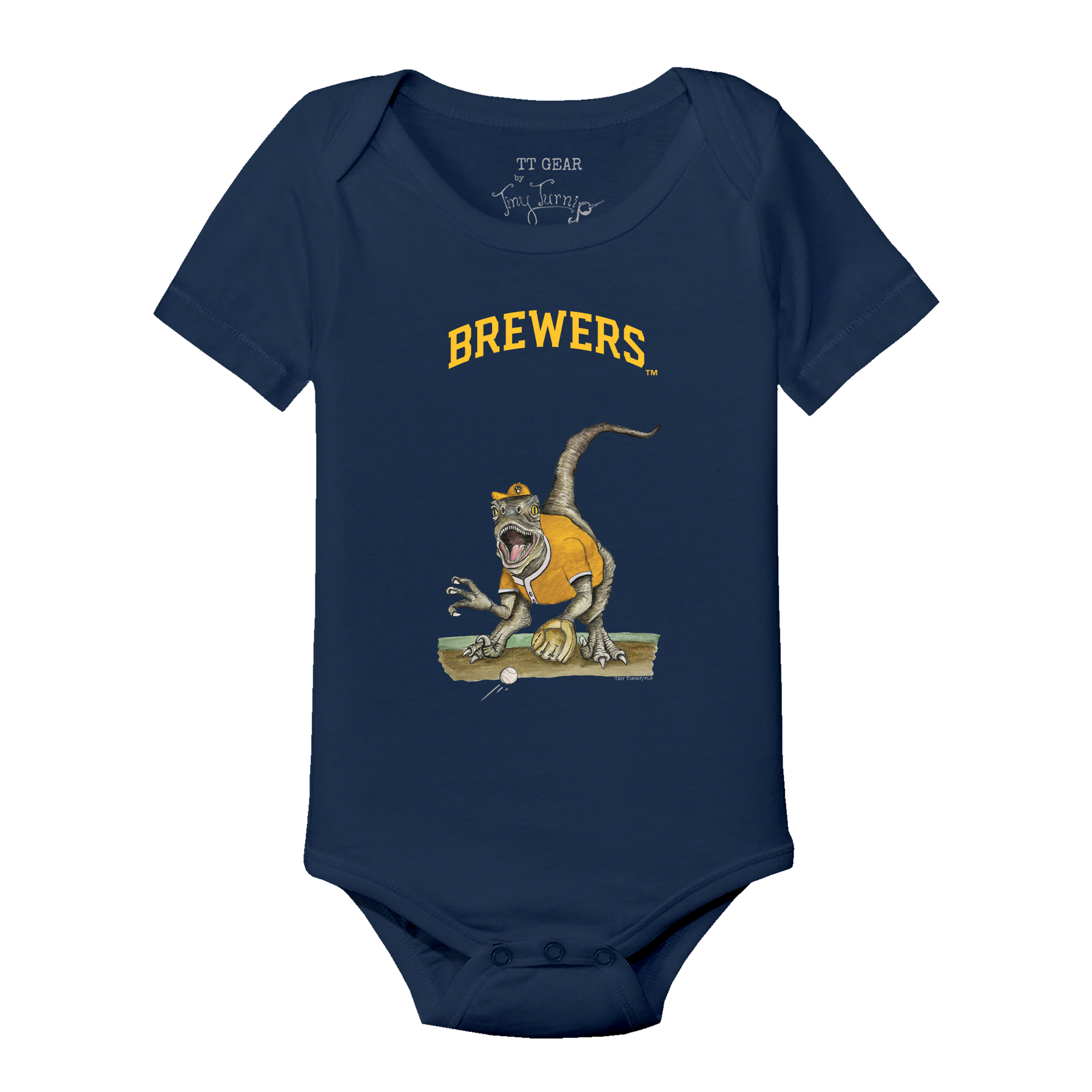 Milwaukee Brewers Velociraptor Short Sleeve Snapper