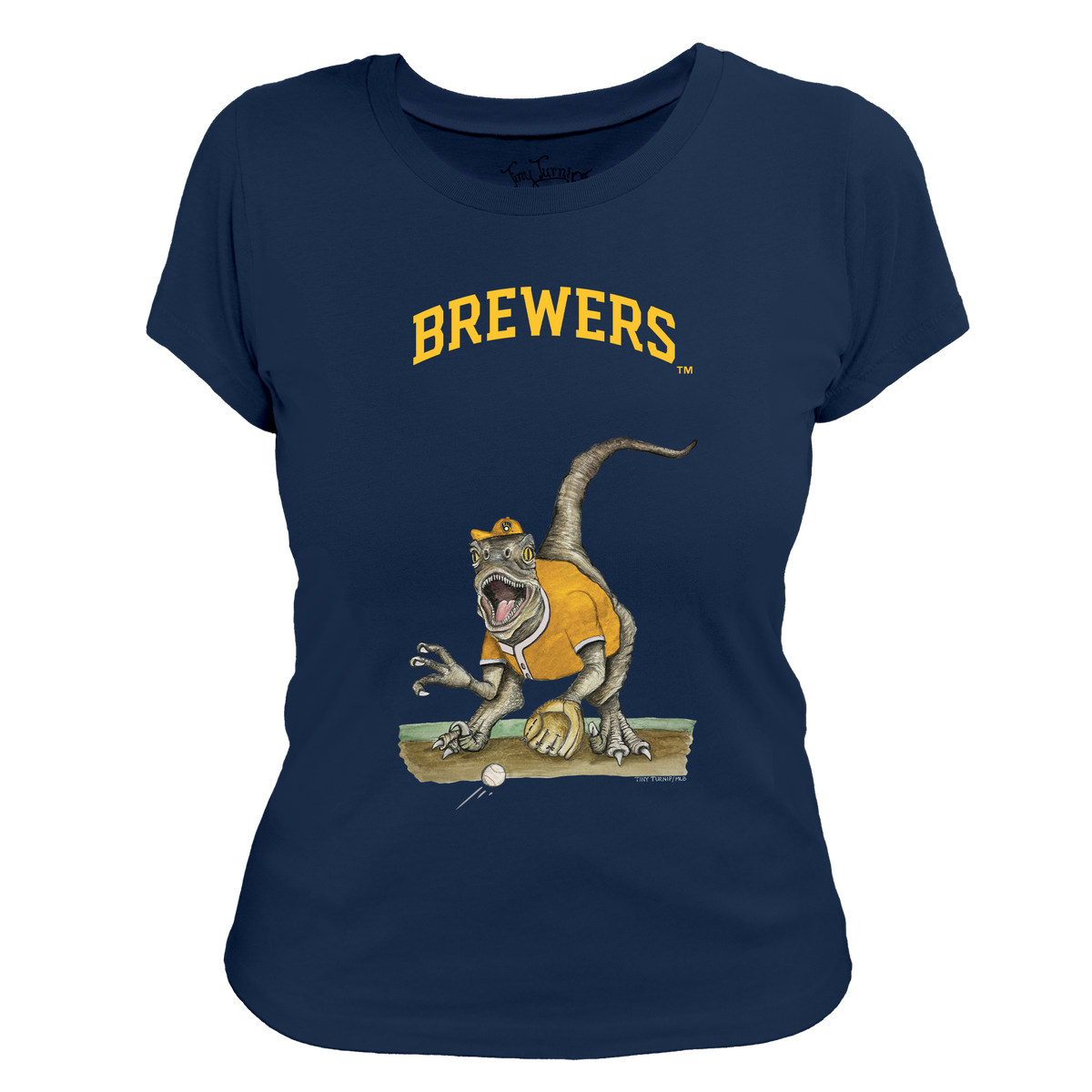 Milwaukee Brewers Velociraptor Tee Shirt