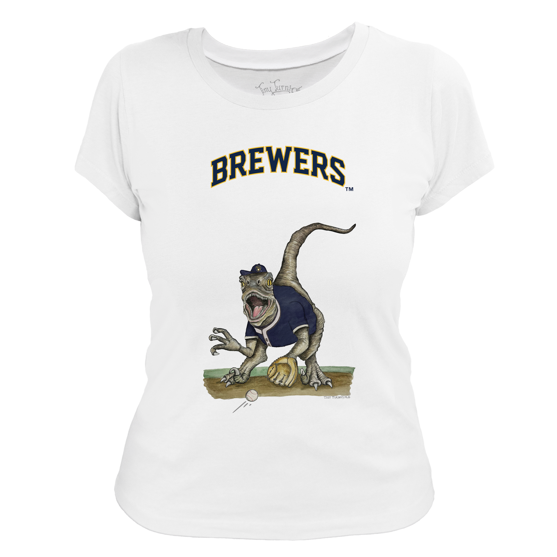 Milwaukee Brewers Velociraptor Tee Shirt