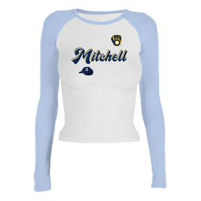 VIP Milwaukee Brewers Postseason '26 Roxy Raglan Long Sleeve