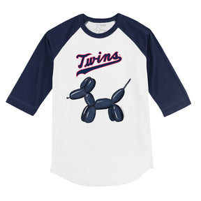 Minnesota Twins Balloon Dog 3/4 Navy Blue Sleeve Raglan