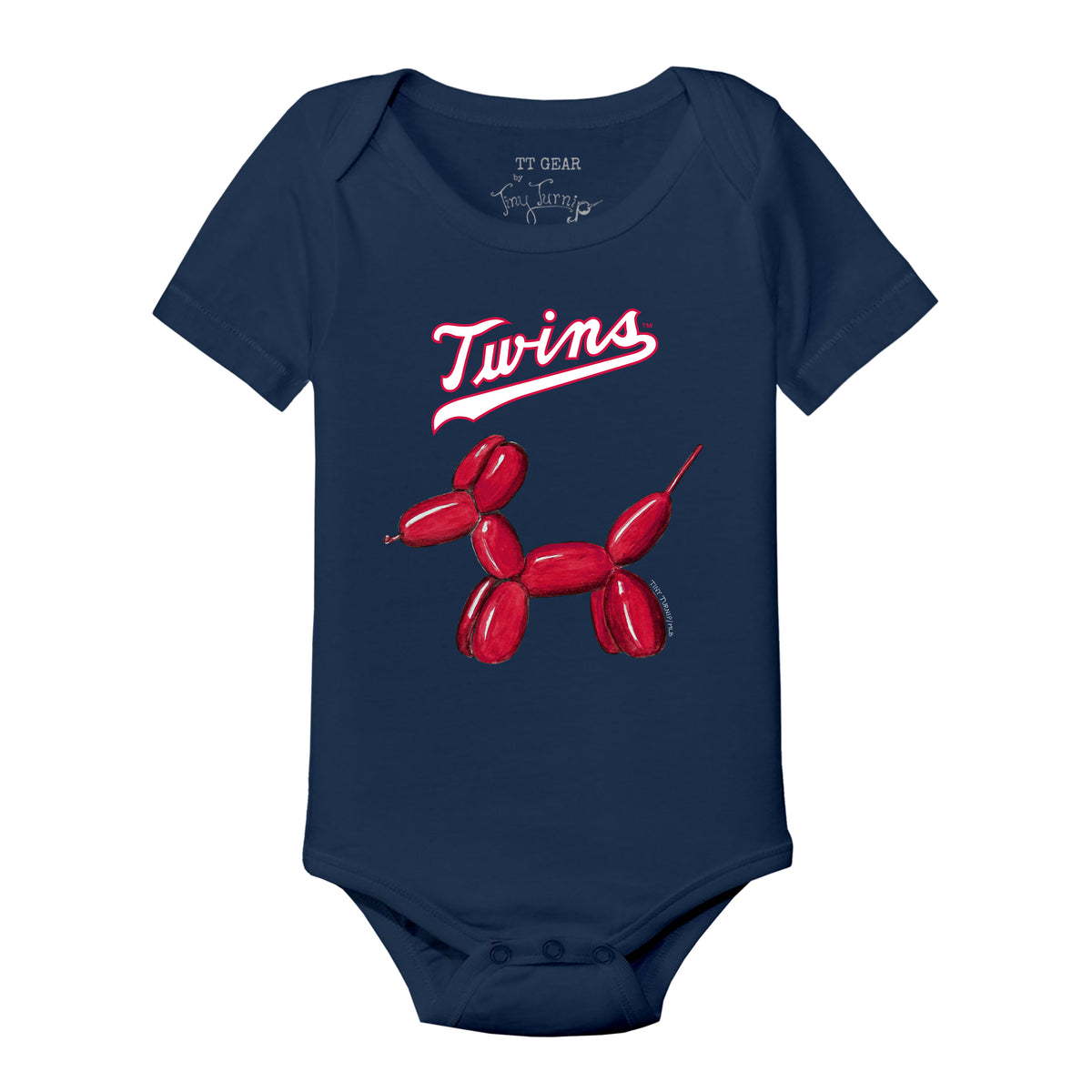 Minnesota Twins Balloon Dog Short Sleeve Snapper