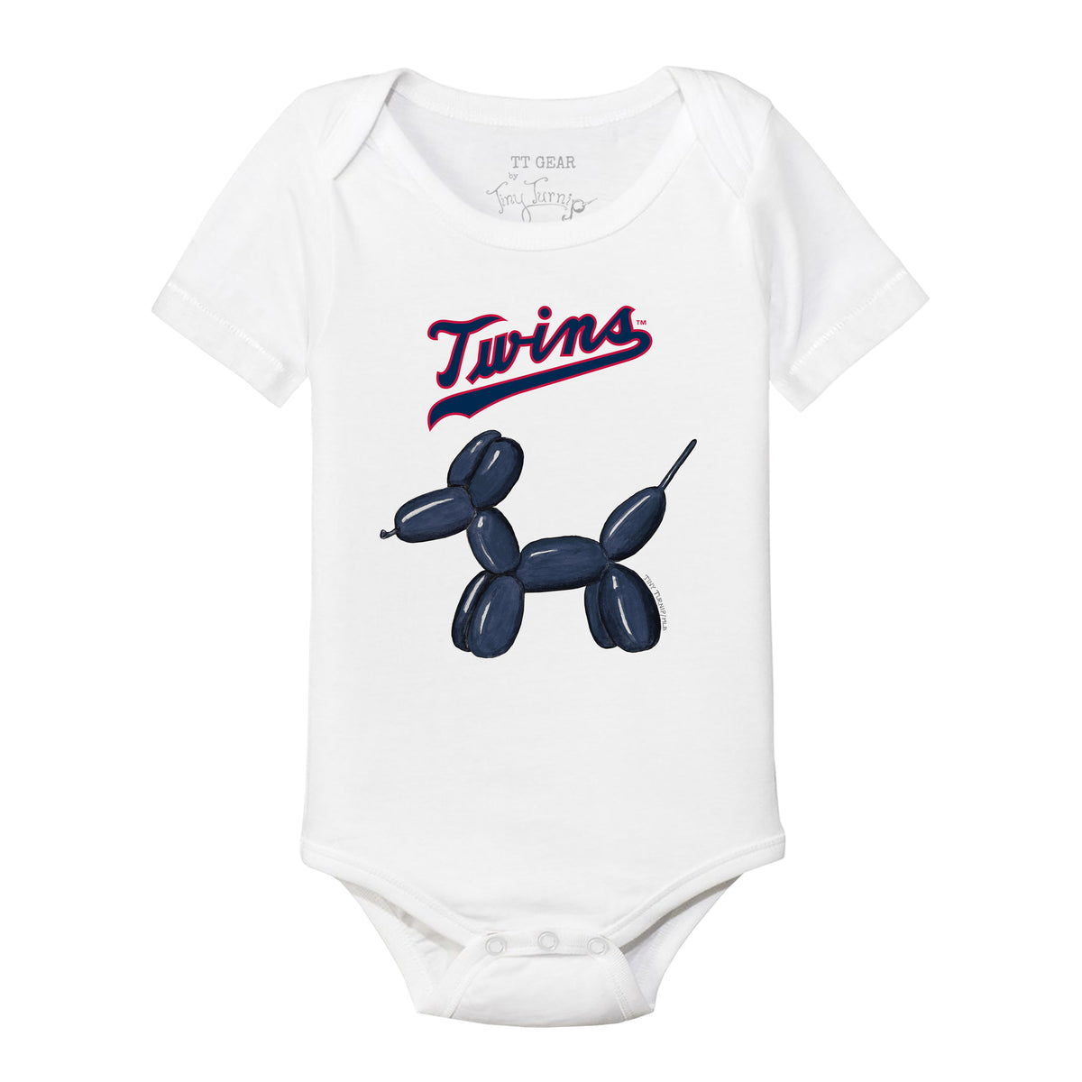 Minnesota Twins Balloon Dog Short Sleeve Snapper