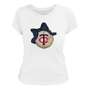 Minnesota Twins Baseball Bow Tee Shirt