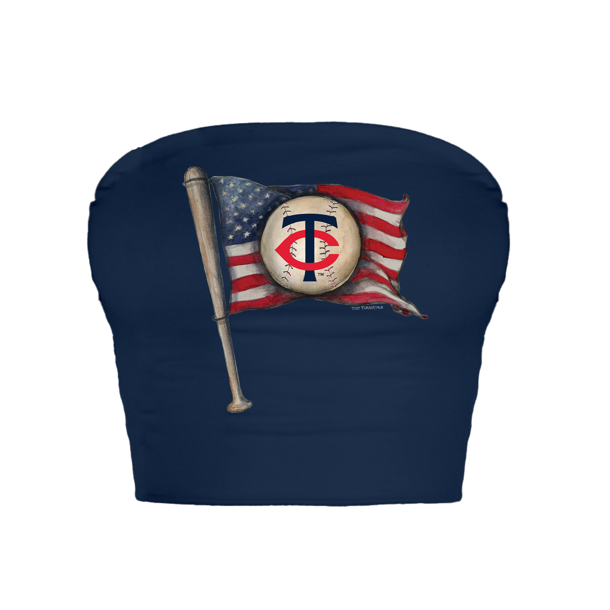 Minnesota Twins Baseball Flag Crop Tube Top