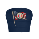 Minnesota Twins Baseball Flag Crop Tube Top
