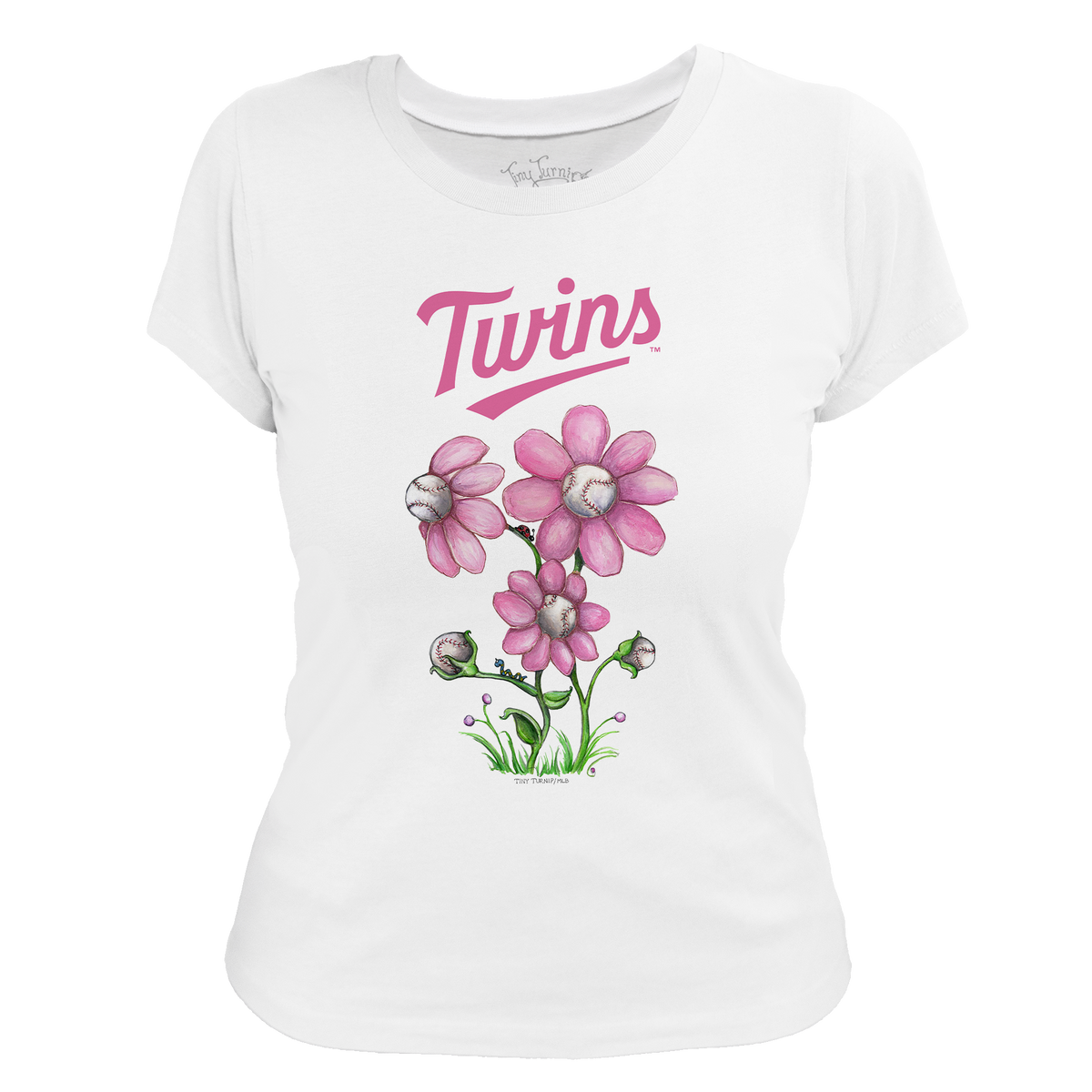 Minnesota Twins Blooming Baseballs Tee Shirt