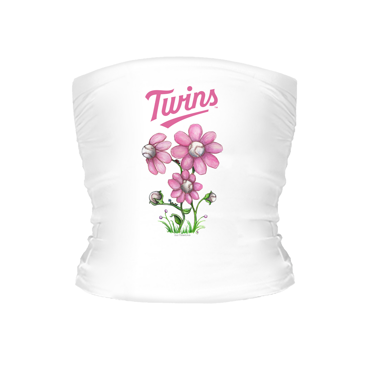 Minnesota Twins Blooming Baseball Tube Top - Tiny Turnip