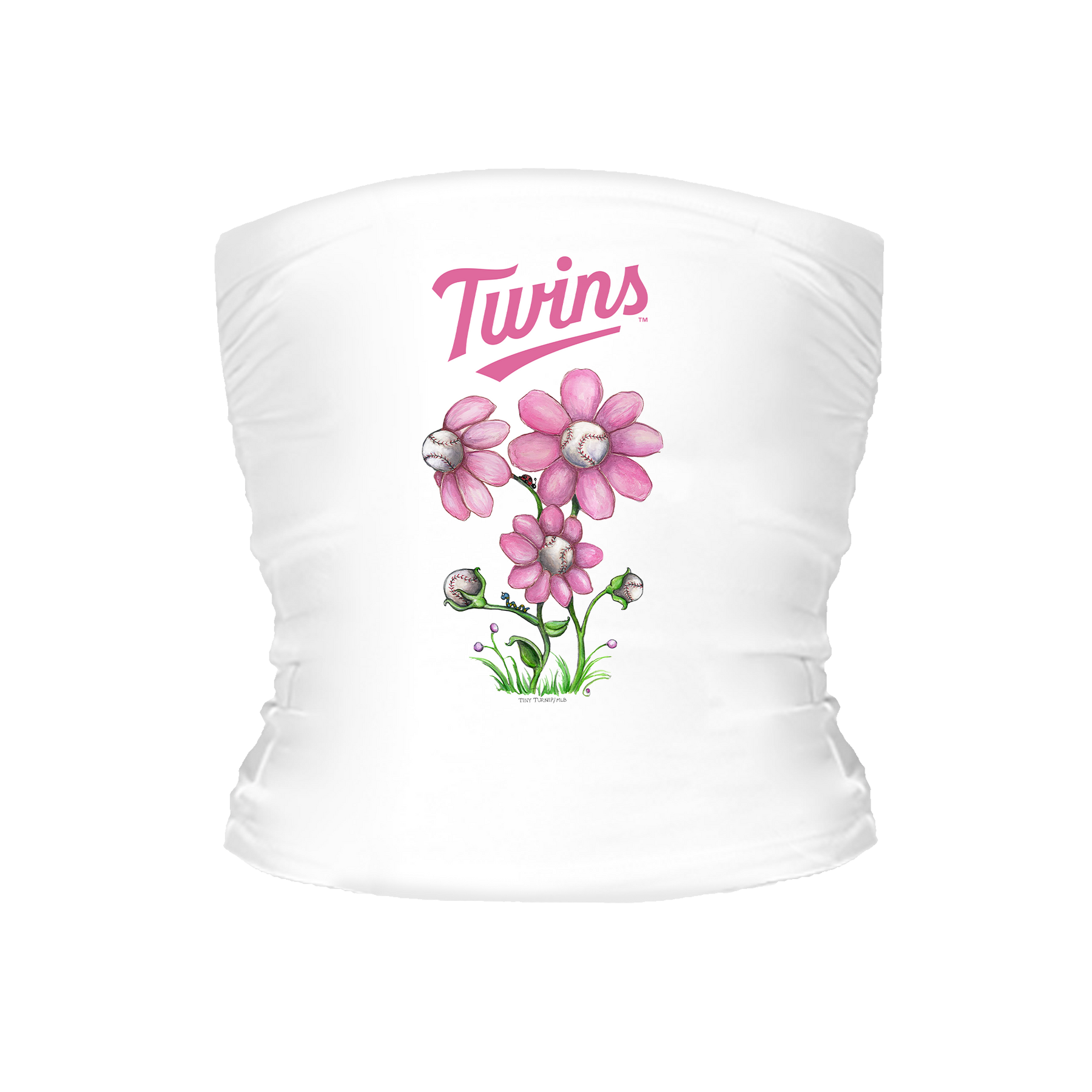 Minnesota Twins Blooming Baseball Tube Top - Tiny Turnip