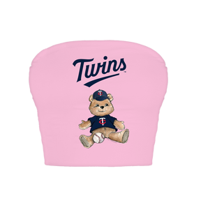 Minnesota Twins Teddy Crop Tube Top