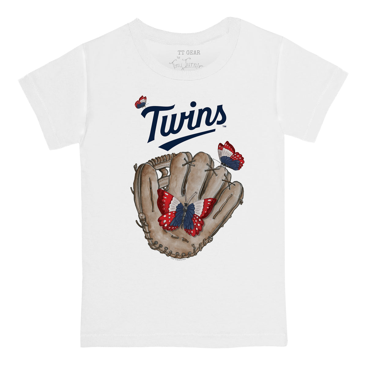 Minnesota Twins Butterfly Glove Tee Shirt