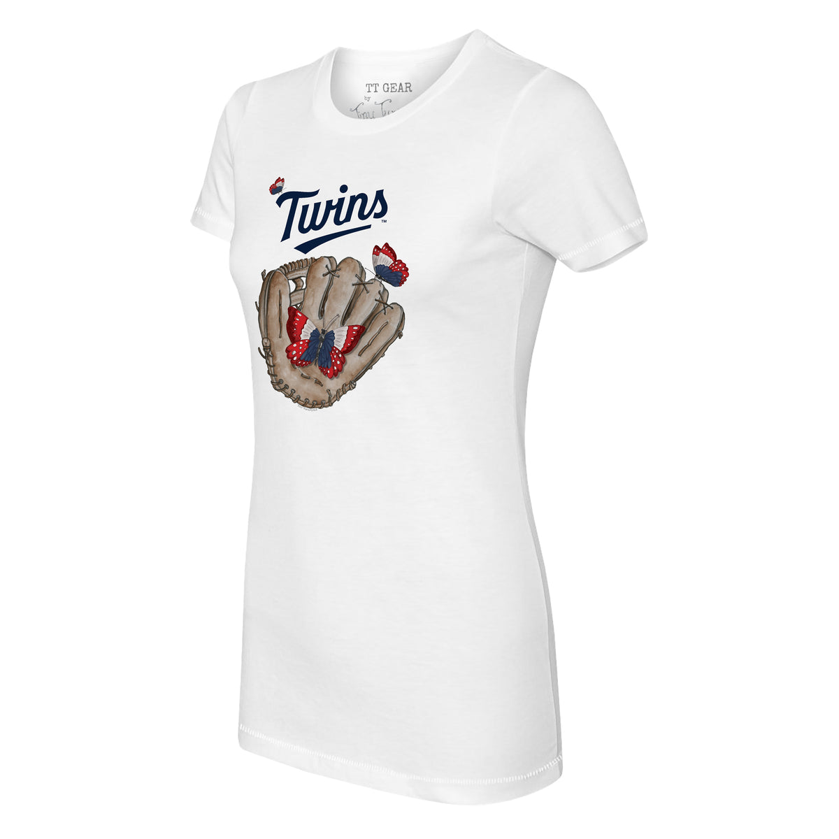 Minnesota Twins Butterfly Glove Tee Shirt