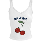 Minnesota Twins Cherry Lace Tank