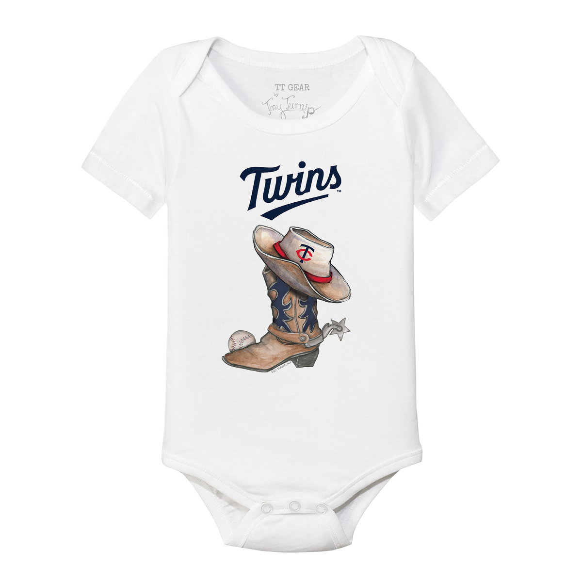 Minnesota Twins Cowboy Boot Short Sleeve Snapper