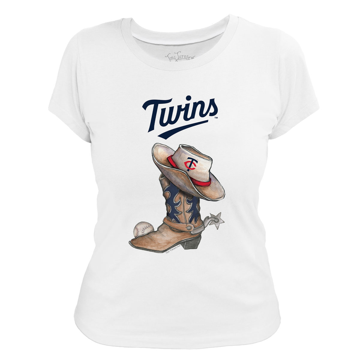 Minnesota Twins Cowboy Boot Women's Tee Shirt