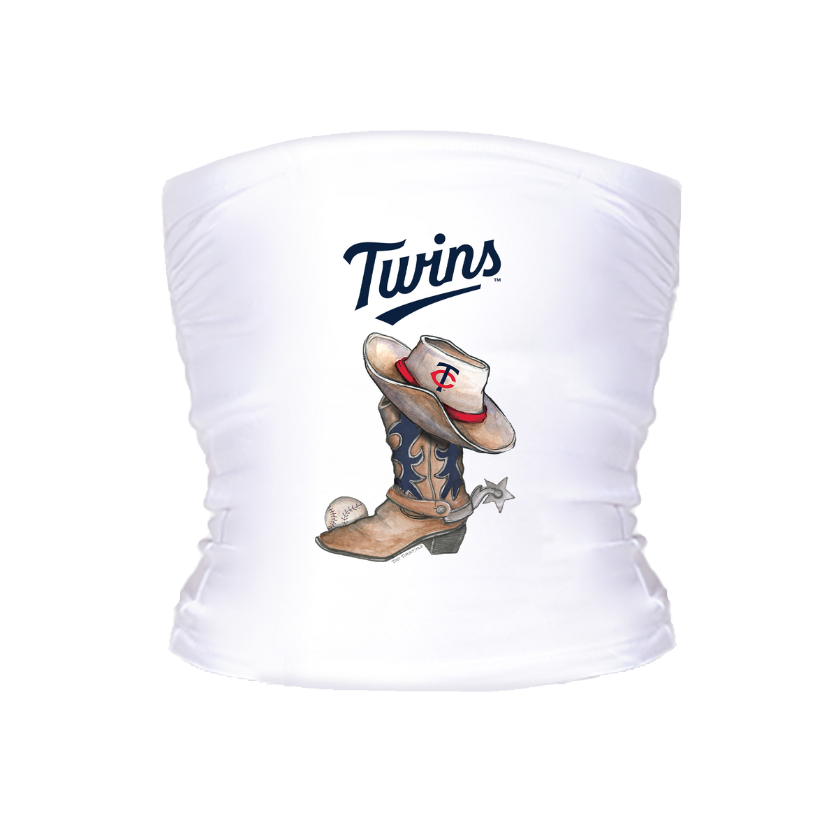 Minnesota Twins Cowboy Boot Crop Tube Top