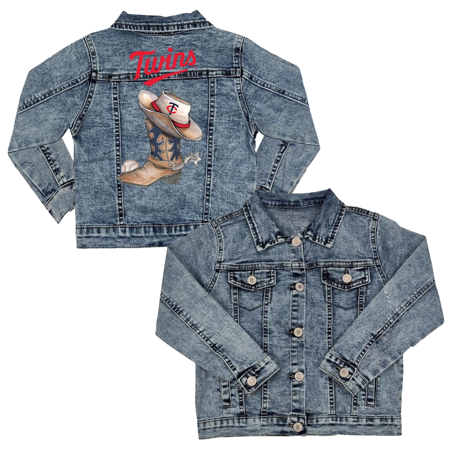 Minnesota Twins Cowboy Boot Kid's Denim Jacket