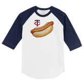 Minnesota Twins Hot Dog 3/4 Navy Blue Sleeve Raglan