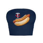 Minnesota Twins Hot Dog Crop Tube Top