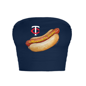 Minnesota Twins Hot Dog Crop Tube Top