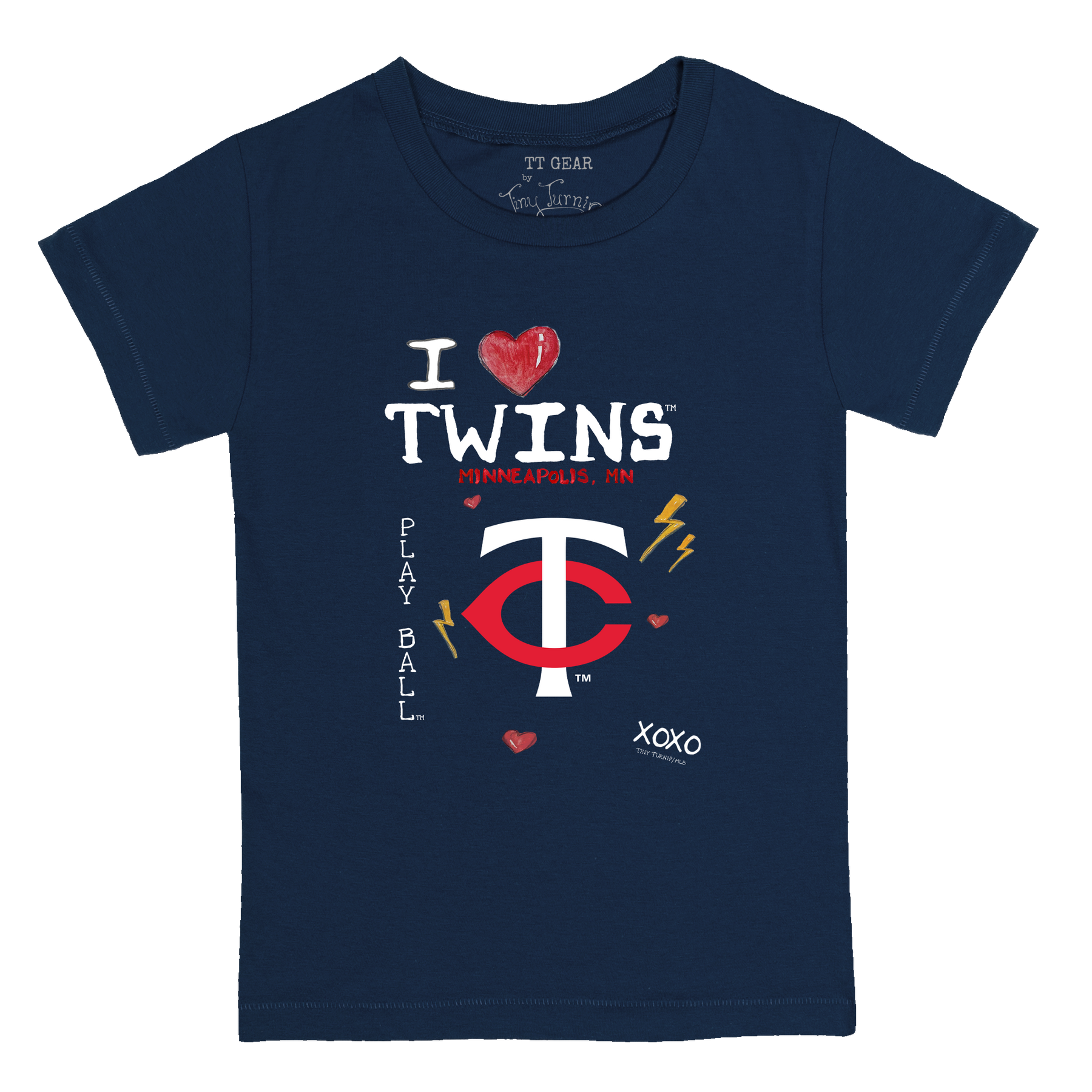 I Heart Twins Kid's Tee Shirt - Tiny Turnip