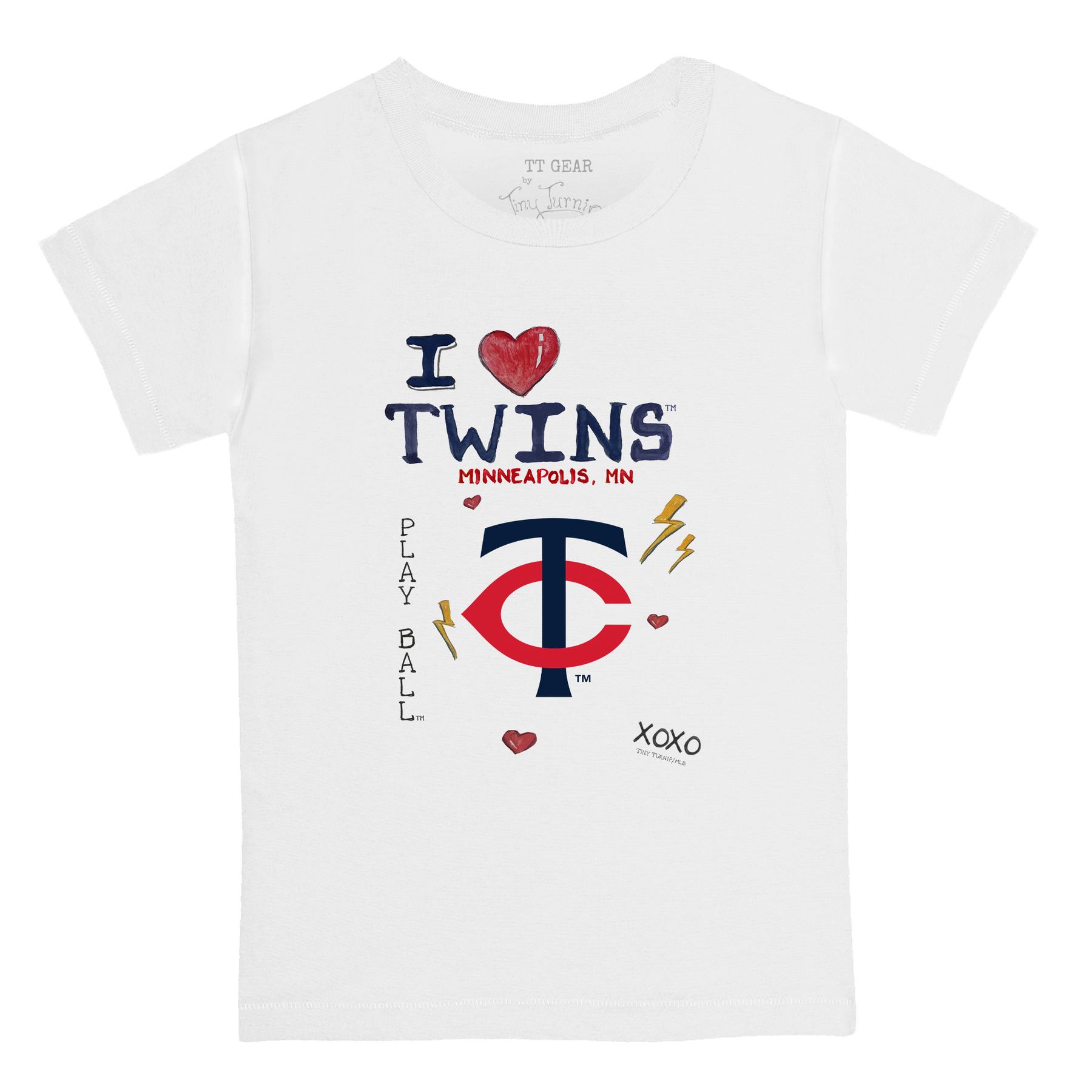 I Heart Twins Kid's Tee Shirt - Tiny Turnip