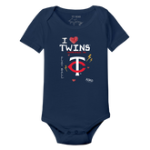 I Heart Twins Short Sleeve Snapper - Tiny Turnip