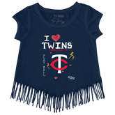 I Heart Twins Fringe Tee - Tiny Turnip