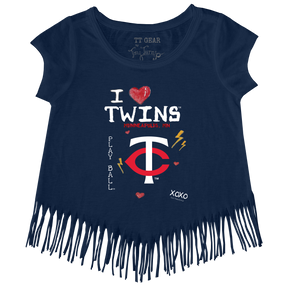 I Heart Twins Fringe Tee - Tiny Turnip
