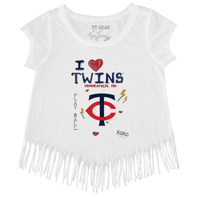 I Heart Twins Fringe Tee - Tiny Turnip