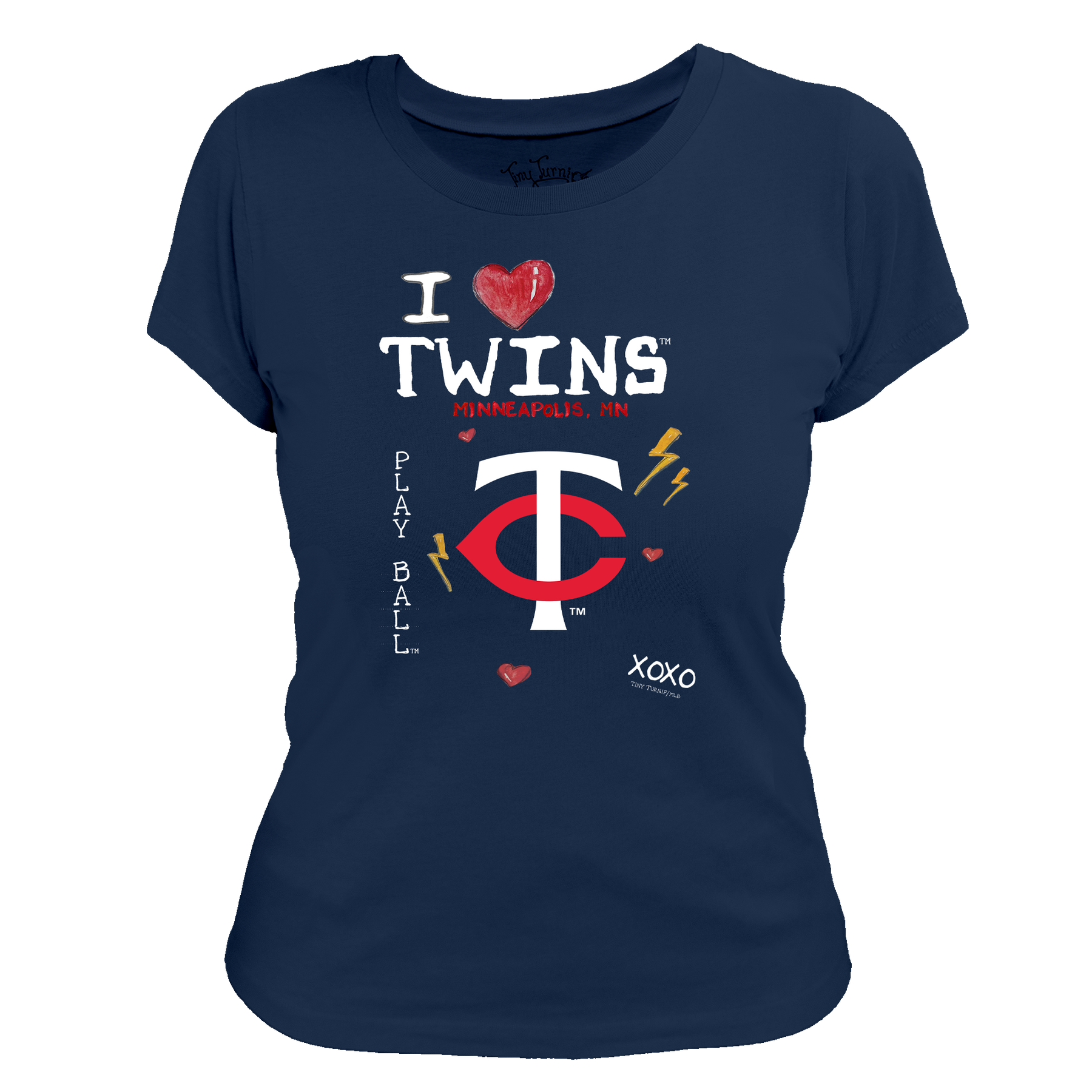 I Heart Twins Women's Tee Shirt - Tiny Turnip