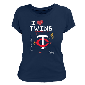 I Heart Twins Women's Tee Shirt - Tiny Turnip